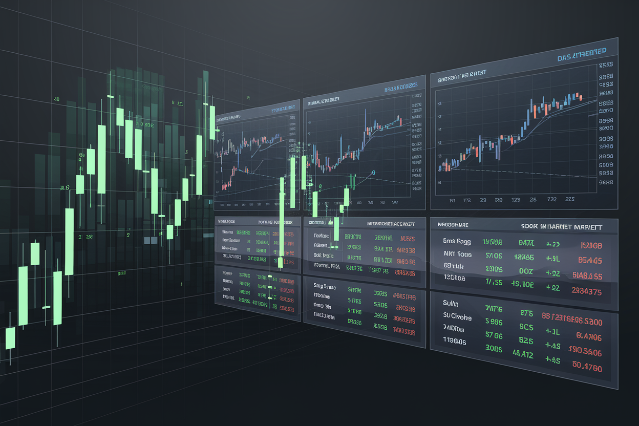 Illustration Marchés - Les actions chutent alors que le stress du crédit,