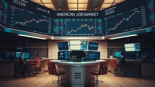Illustration Marchés - Le marché du travail américain s'est probablement