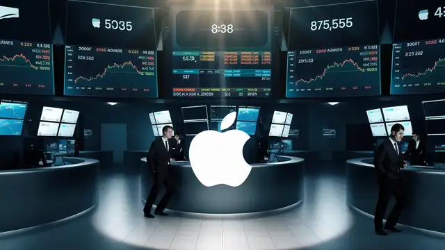 Illustration Marchés - Les hausses de prix d'Apple déclenchent une vente