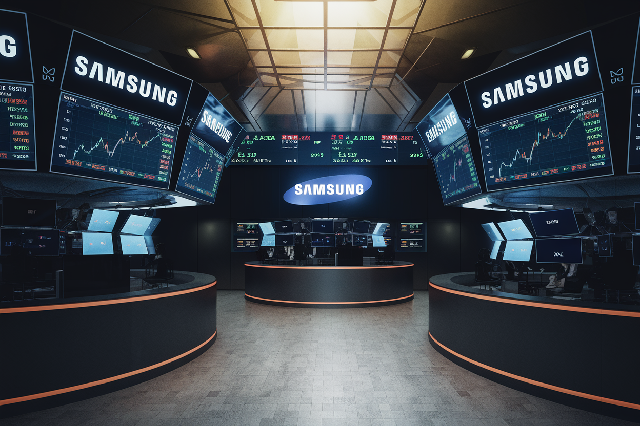 Illustration Marchés - Le bénéfice record de Samsung ne parvient pas à im
