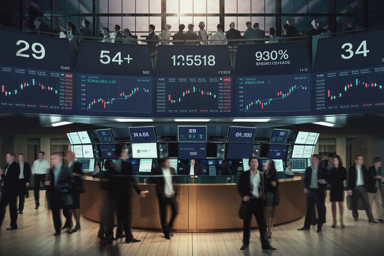Illustration Marchés - Les actions chutent avec les obligations alors que