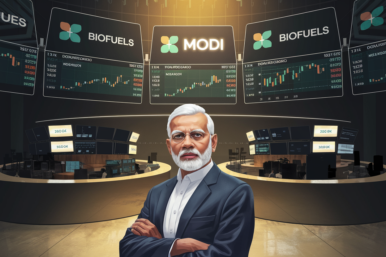 Illustration Marchés - La campagne phare de Modi en matière de biocarbura